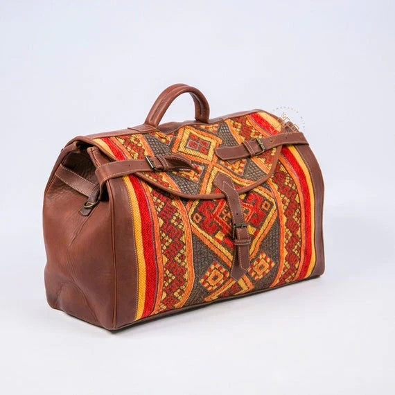 Leather Kilim bags