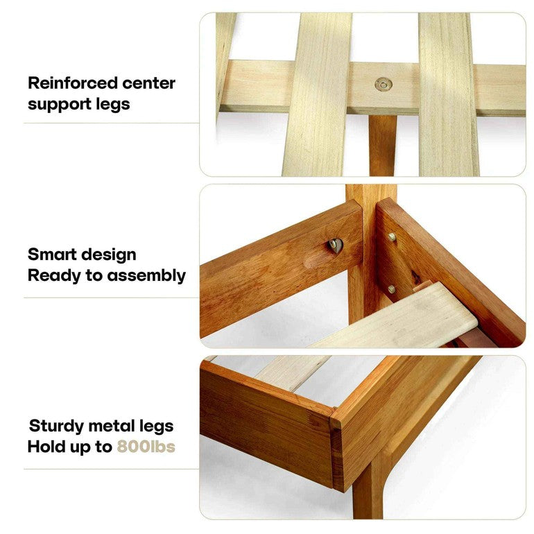 Elara Solid Wood Bed Frame Megsu