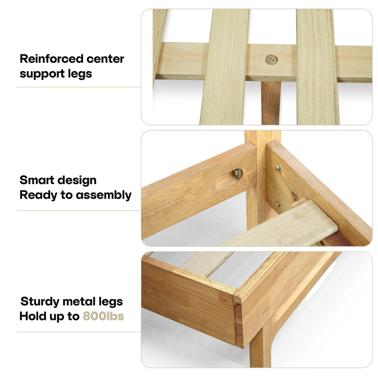 Elara Solid Wood Bed Frame Megsu