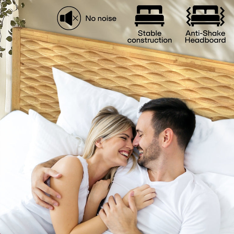 Elara Solid Wood Bed Frame Megsu