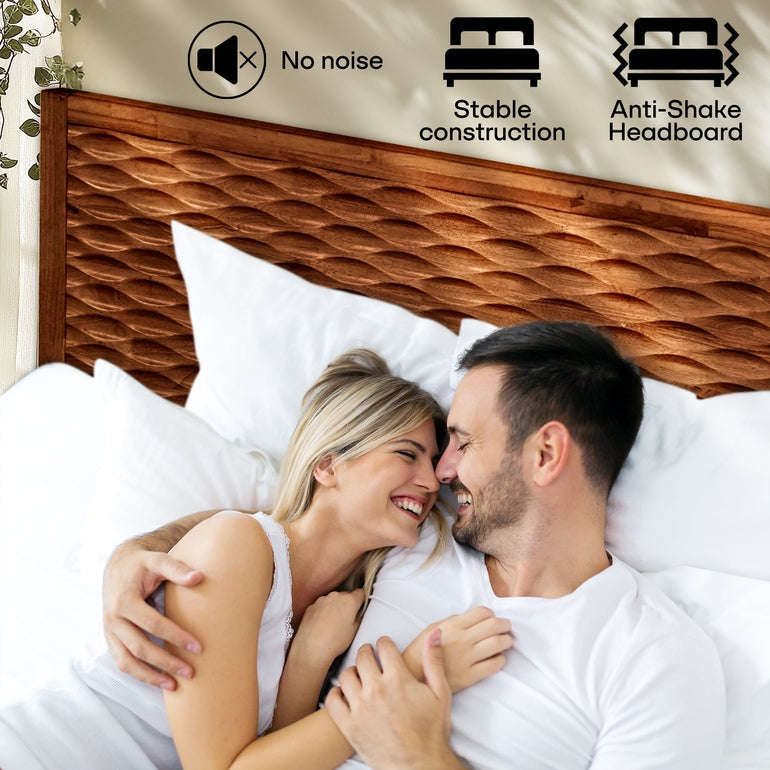 Elara Solid Wood Bed Frame Megsu
