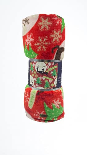 Decor&More Festive Holiday Microplush Throw Blanket (50" x 60") - Holiday Magic Faith-Hope-Love-Home-Decor