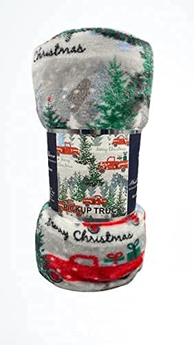 Decor&More Festive Holiday Microplush Throw Blanket (50" x 60") - Forest Friends Faith-Hope-Love-Home-Decor