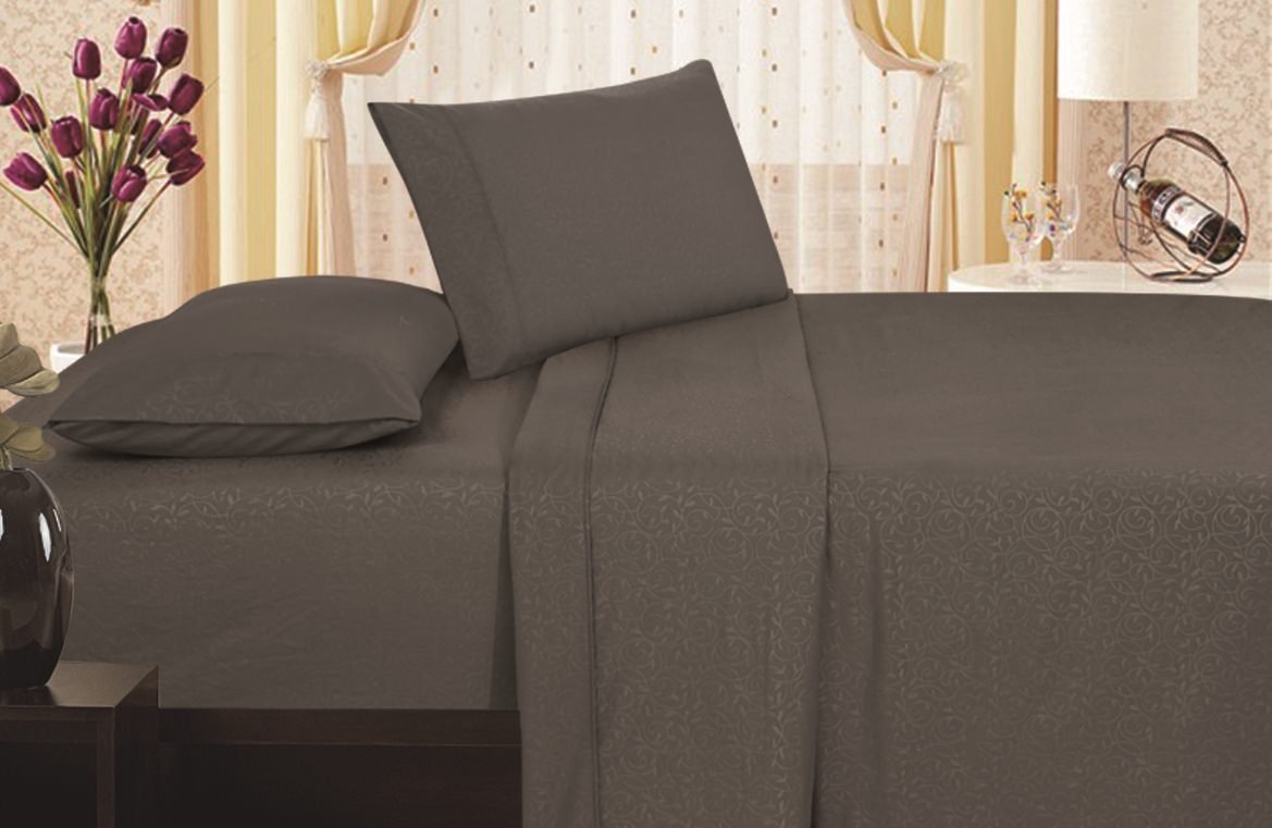 Decor&More 1800 Series Vine Embossed Sheet Set Faith-Hope-Love-Home-Decor