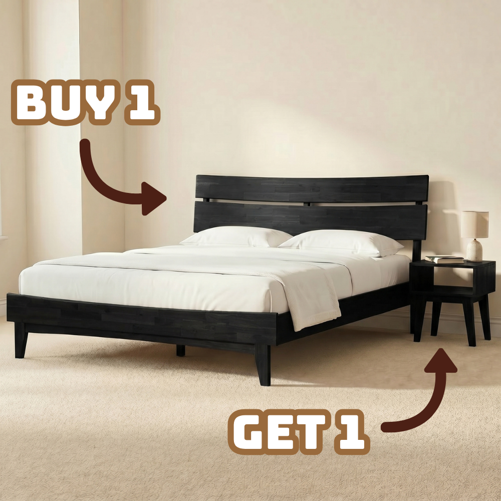 Aurora Solid Wood Bed Frame Megsu