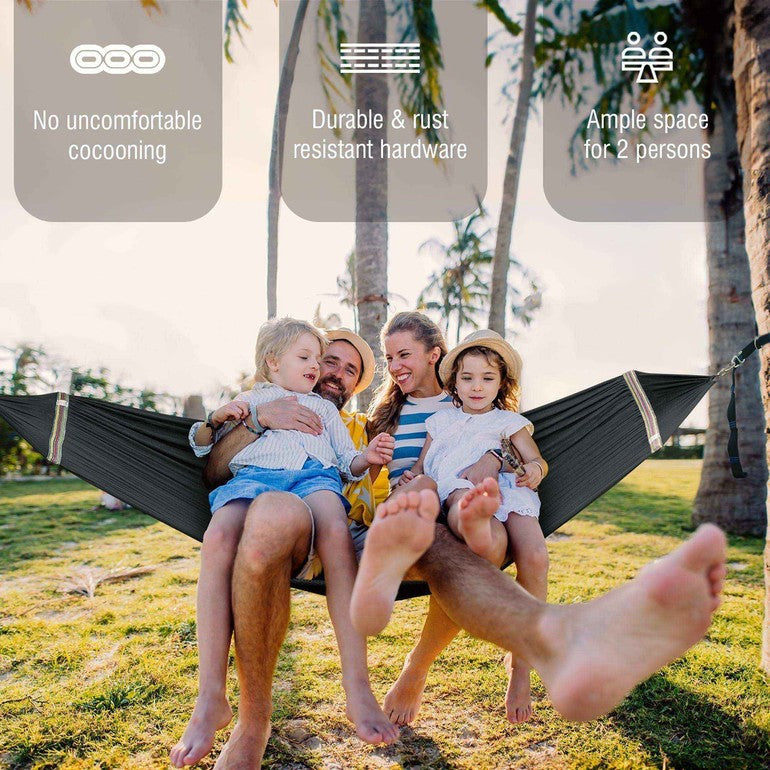 Tranquillo Universal 2-Person Double Hammock for Ultimate Relaxation Megsu