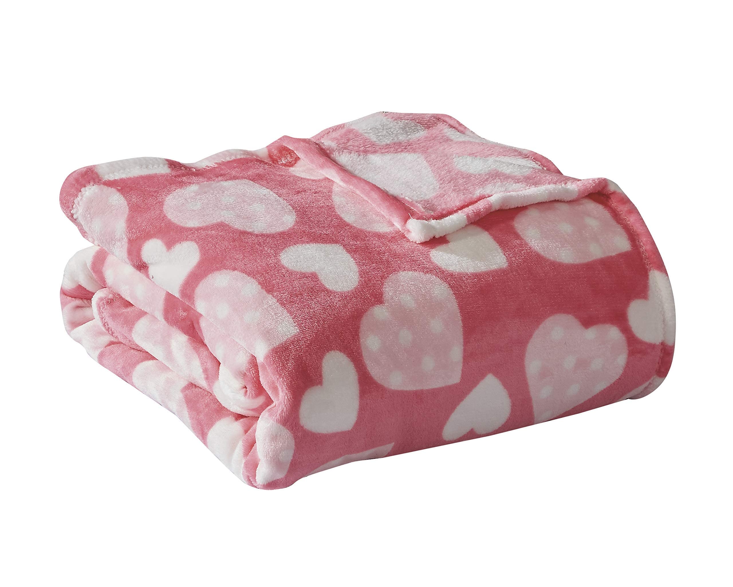 FAITH, HOPE, LOVE HOME DÉCOR Heart Throw Blanket – Ultra Soft Microplush 50"x60" | Cozy Love Theme Gift for Couch, Bed, Travel | Washable Faith-Hope-Love-Home-Decor