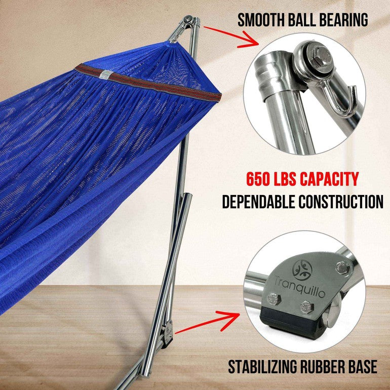 Tranquillo Original Stainless Steel Hammock Stand for Ultimate Relaxation Megsu