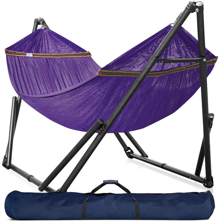 Tranquillo Universal Hammock with Medium Size Stands for Ultimate Relaxation - Ideal Universal Hammock Stands - Medium Size Megsu