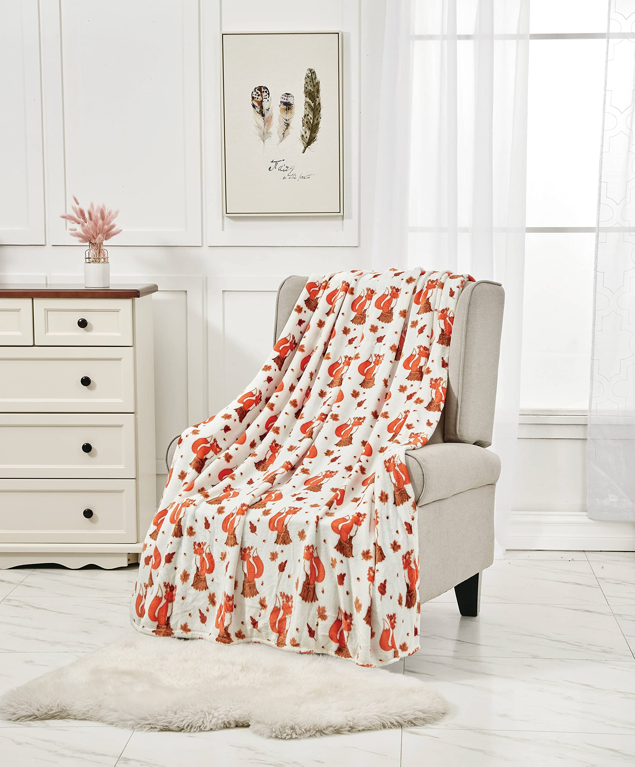 Decor&More Happy Halloween Microplush Throw Blanket (50" x 60") Faith-Hope-Love-Home-Decor