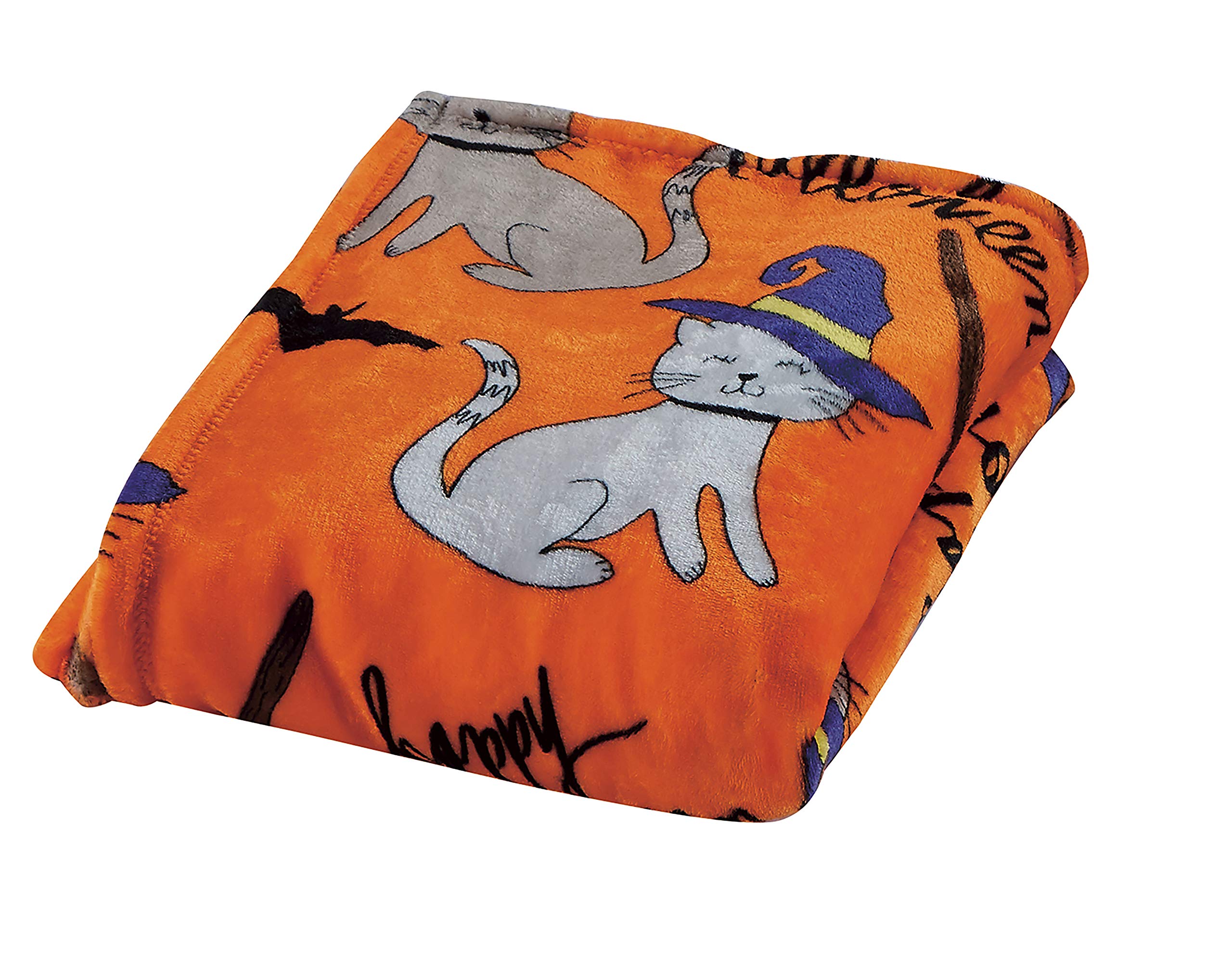 Decor&More Happy Halloween Microplush Throw Blanket (50" x 60") Faith-Hope-Love-Home-Decor
