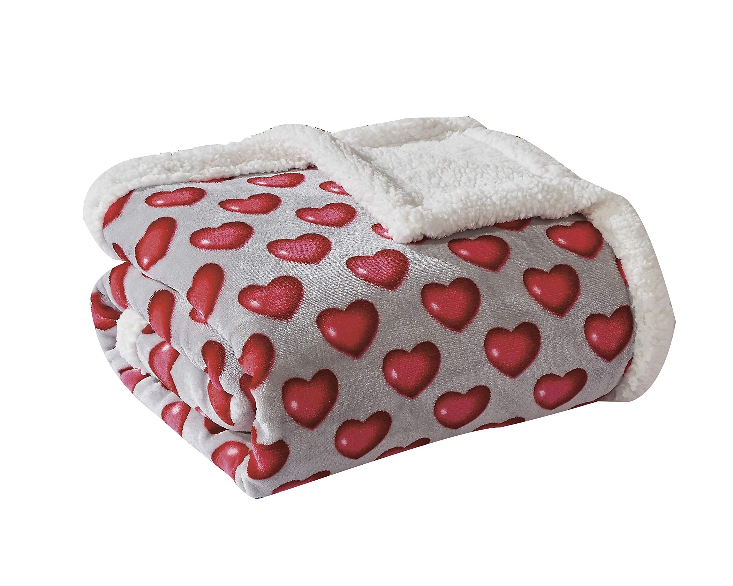 FAITH, HOPE, LOVE HOME DÉCOR Heart Throw Blanket – Ultra Soft Microplush 50"x60" | Cozy Love Theme Gift for Couch, Bed, Travel | Washable Faith-Hope-Love-Home-Decor