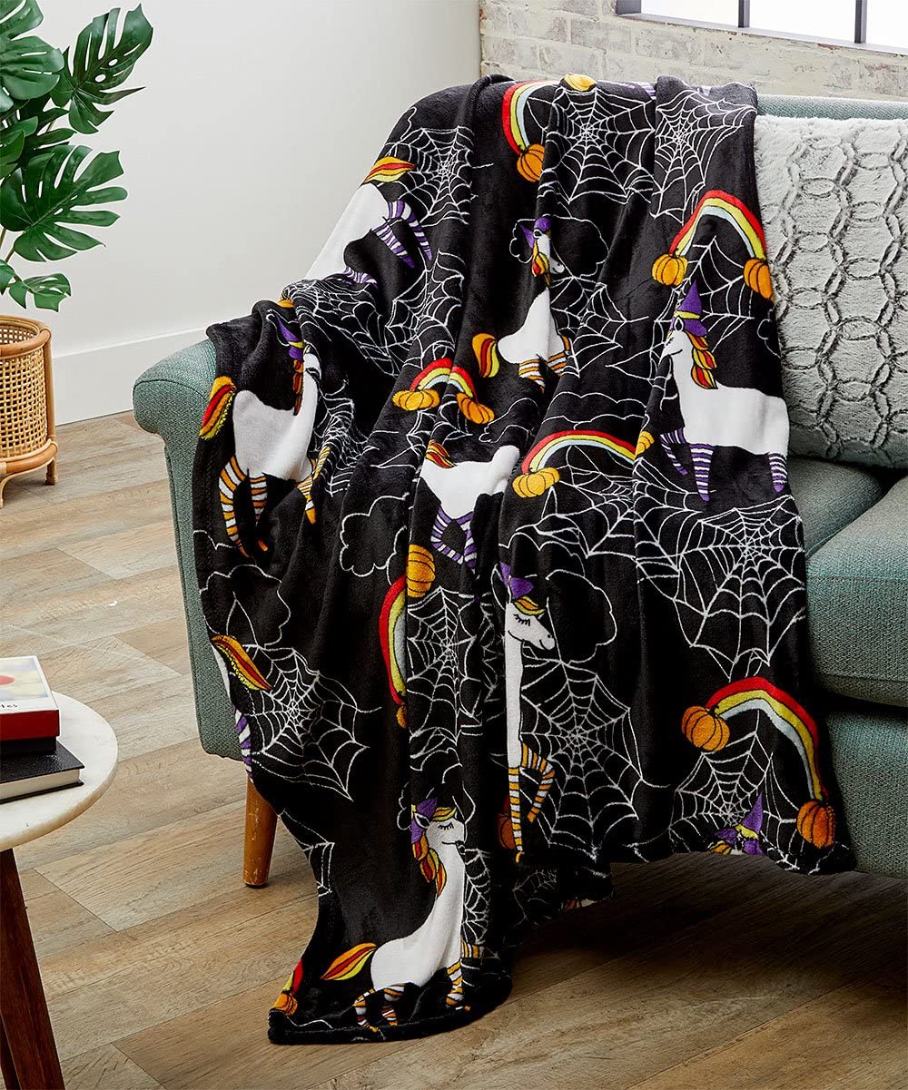 Decor&More Happy Halloween Microplush Throw Blanket (50" x 60") Faith-Hope-Love-Home-Decor