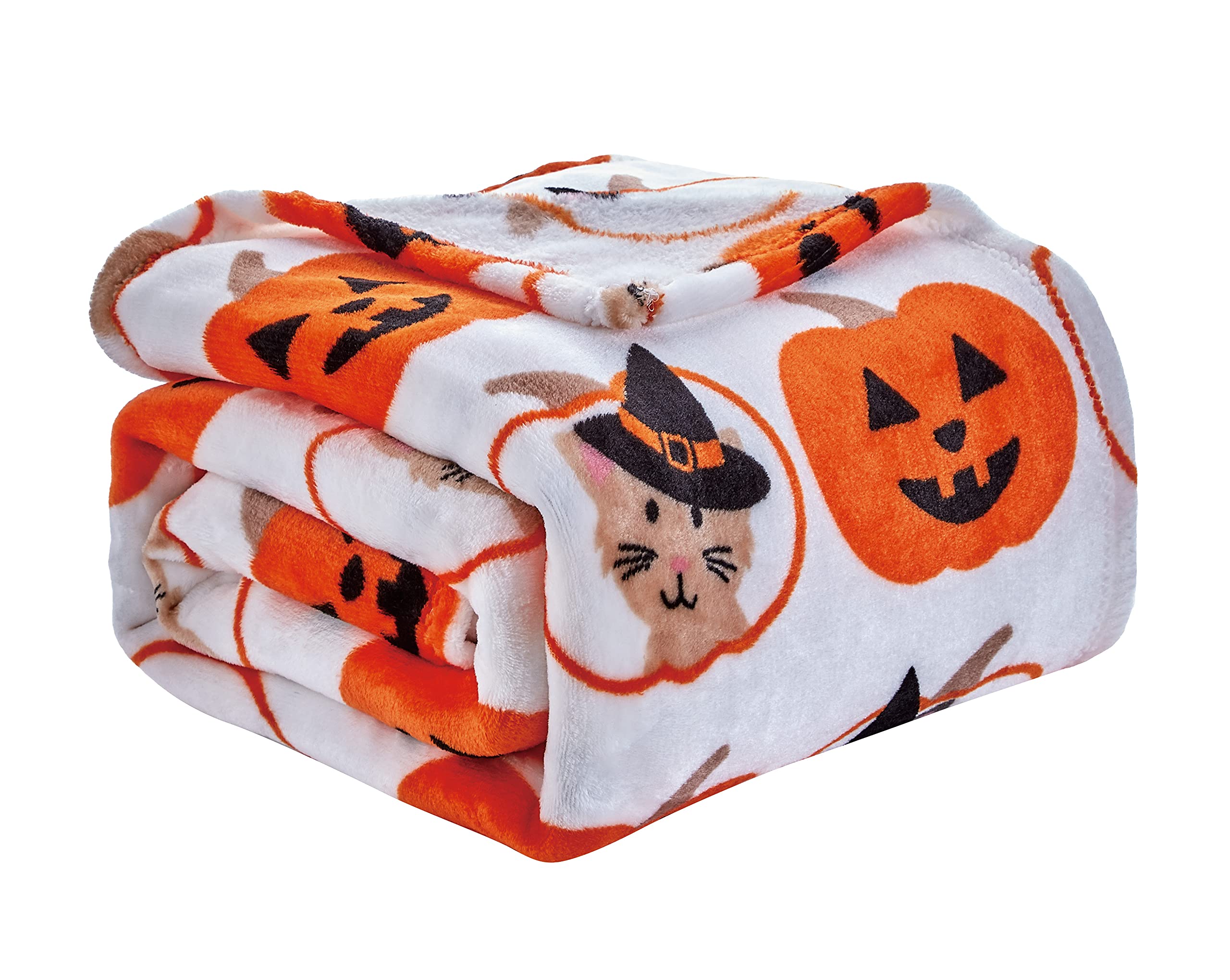 Decor&More Happy Halloween Microplush Throw Blanket (50" x 60") Faith-Hope-Love-Home-Decor
