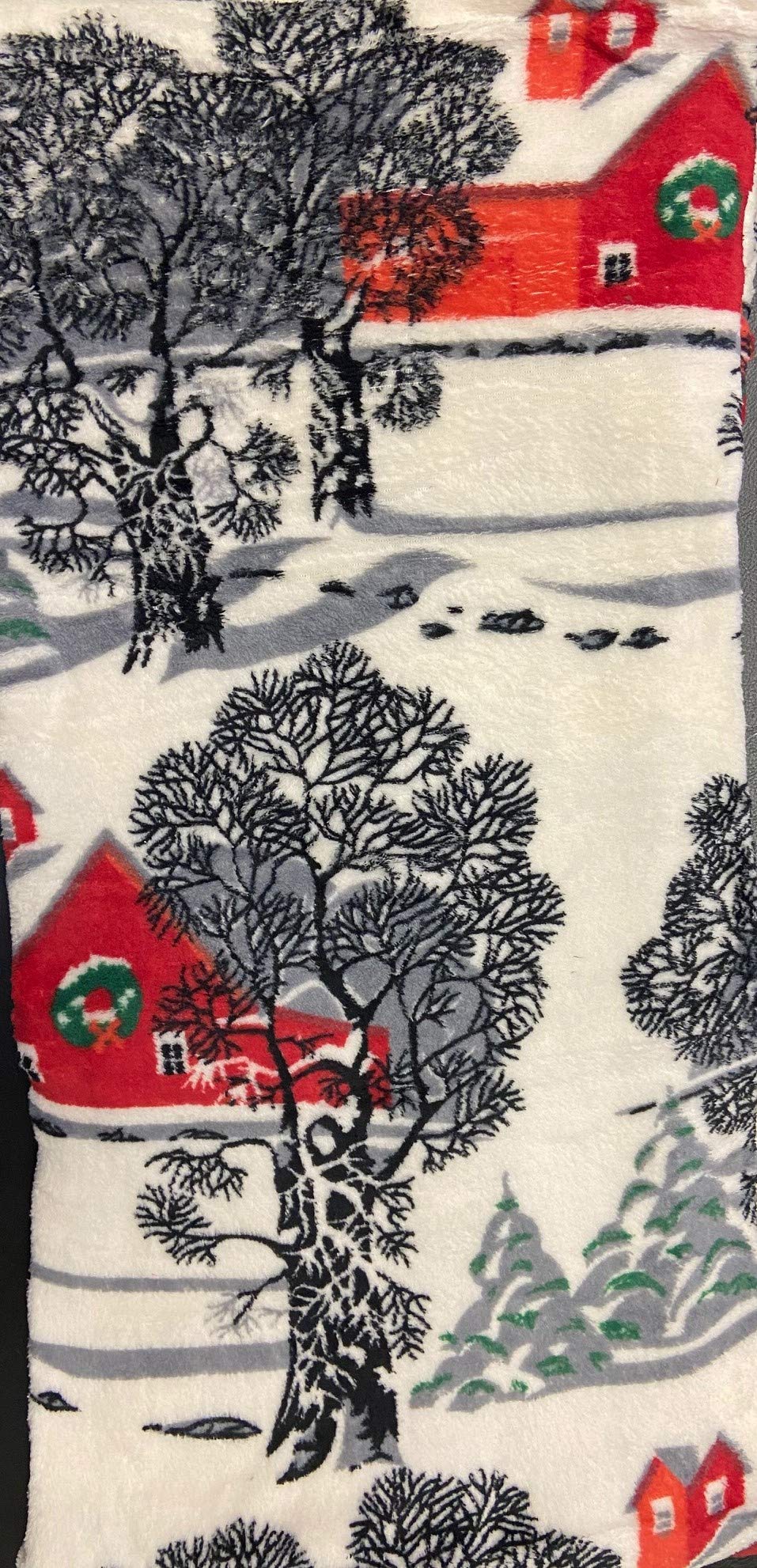 Decor&More Festive Holiday Microplush Throw Blanket (50" x 60") - Forest Friends Faith-Hope-Love-Home-Decor