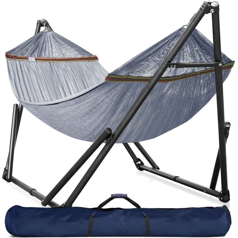 Tranquillo Universal Hammock with Medium Size Stands for Ultimate Relaxation - Ideal Universal Hammock Stands - Medium Size Megsu