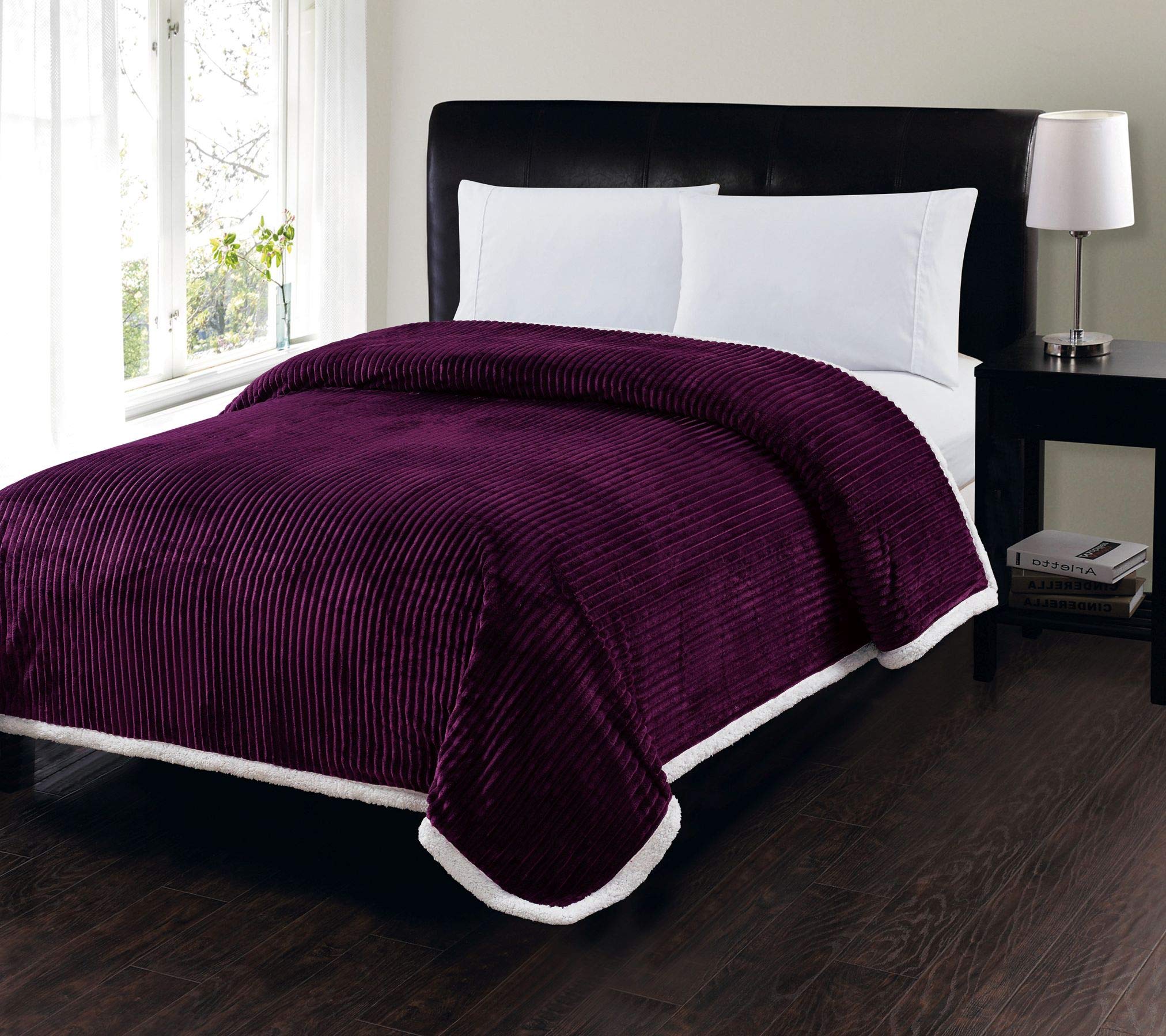 Decor&More Home Essentials Corduroy Sherpa Blanket Faith-Hope-Love-Home-Decor