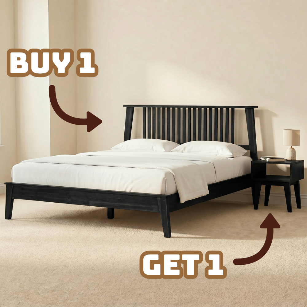 Kaylin Solid Wood Bed Frame Megsu