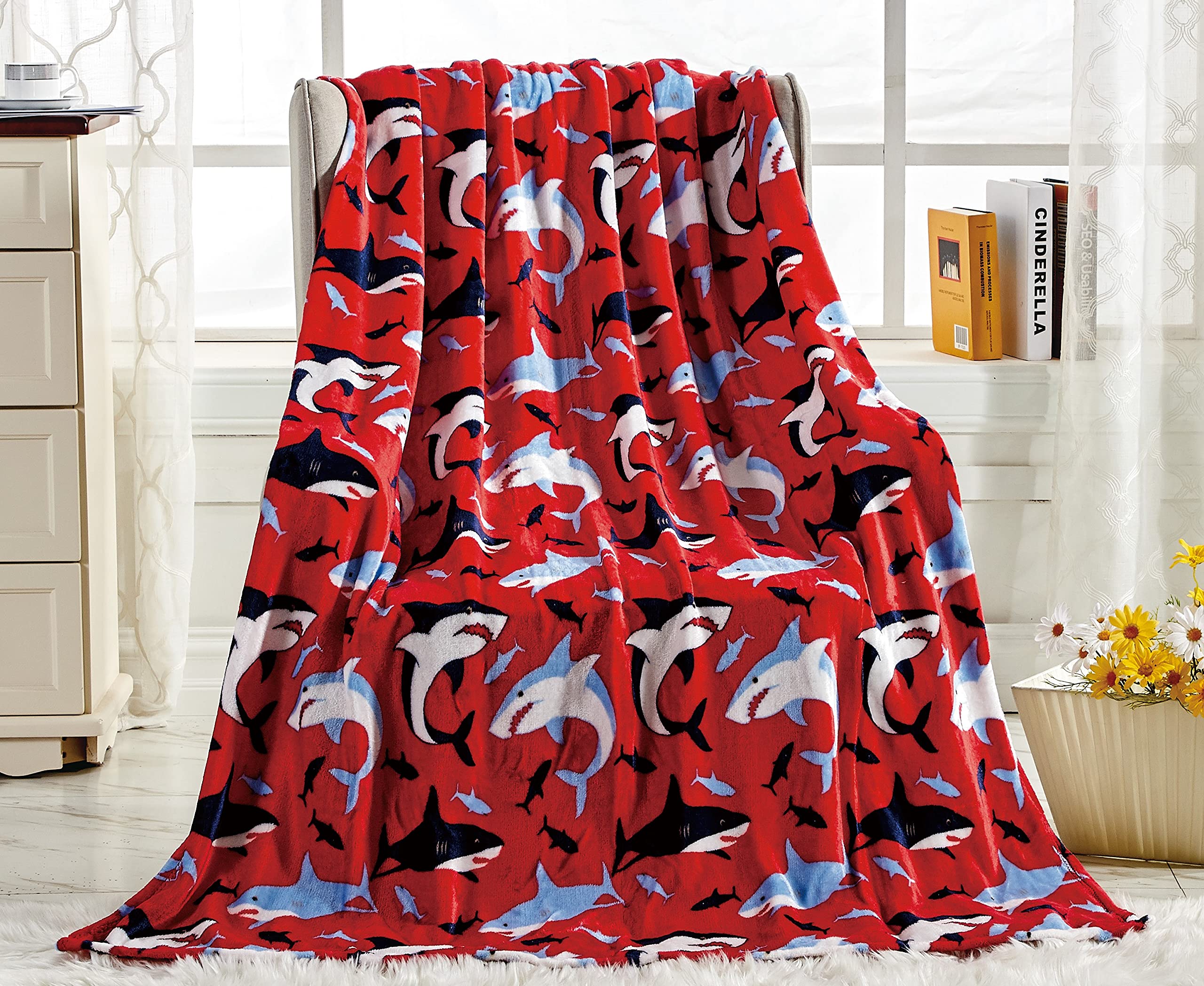 Decor&More American Pride Collection Microplush Throw Blanket (50" x 60") Faith-Hope-Love-Home-Decor