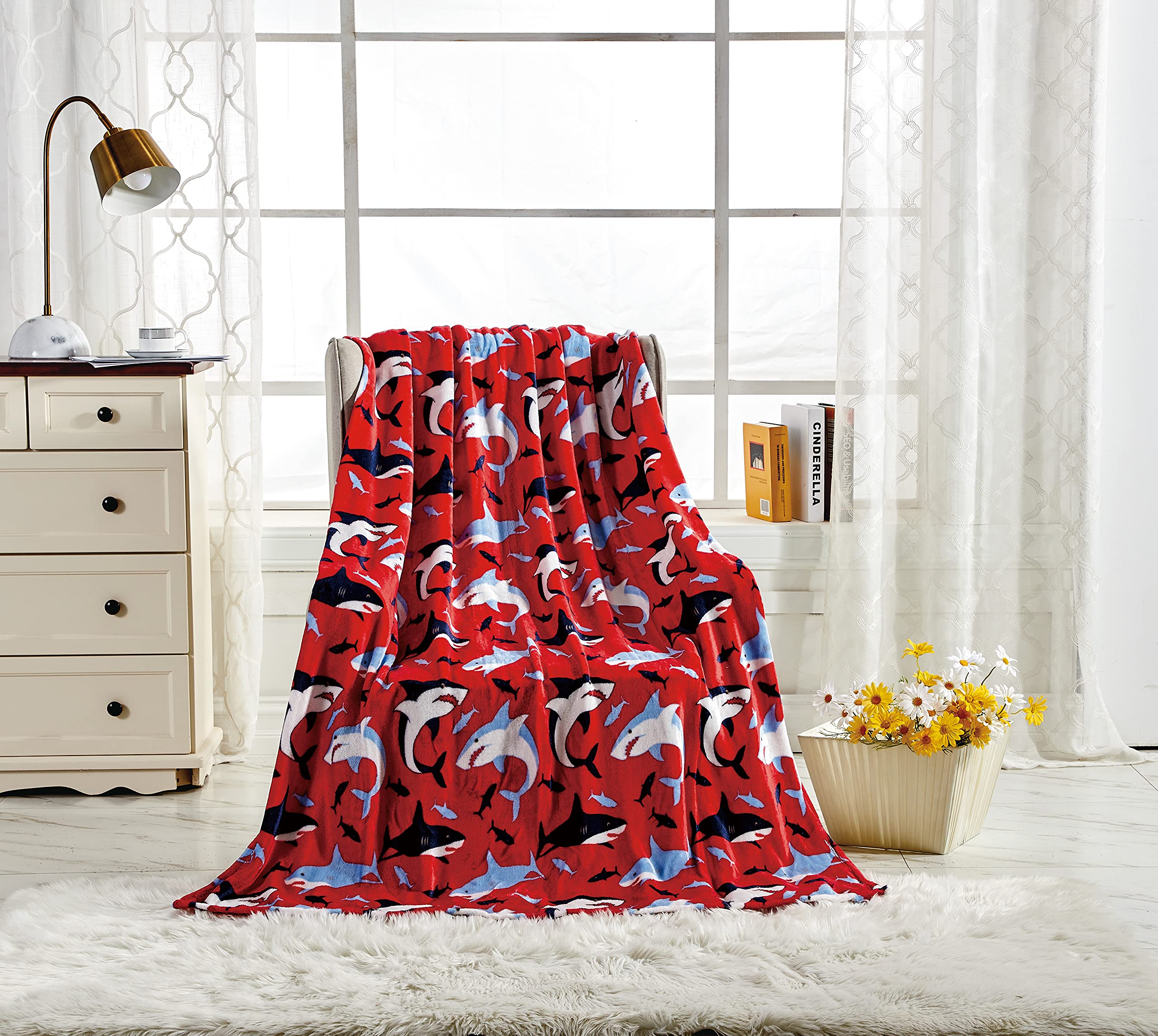 Decor&More American Pride Collection Microplush Throw Blanket (50" x 60") Faith-Hope-Love-Home-Decor