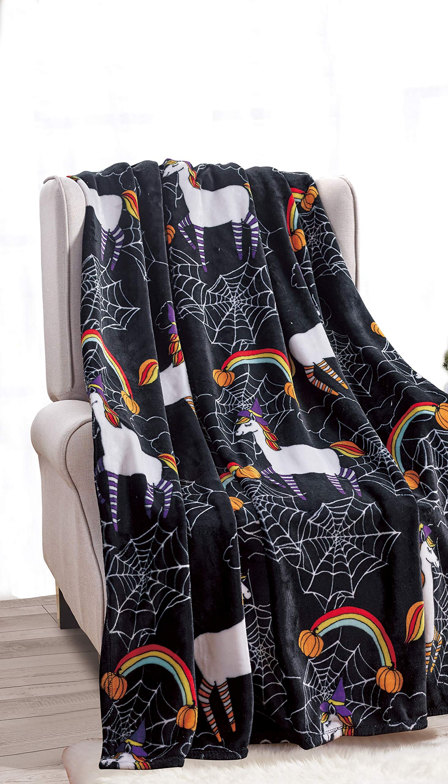 Decor&More Happy Halloween Microplush Throw Blanket (50" x 60") Faith-Hope-Love-Home-Decor