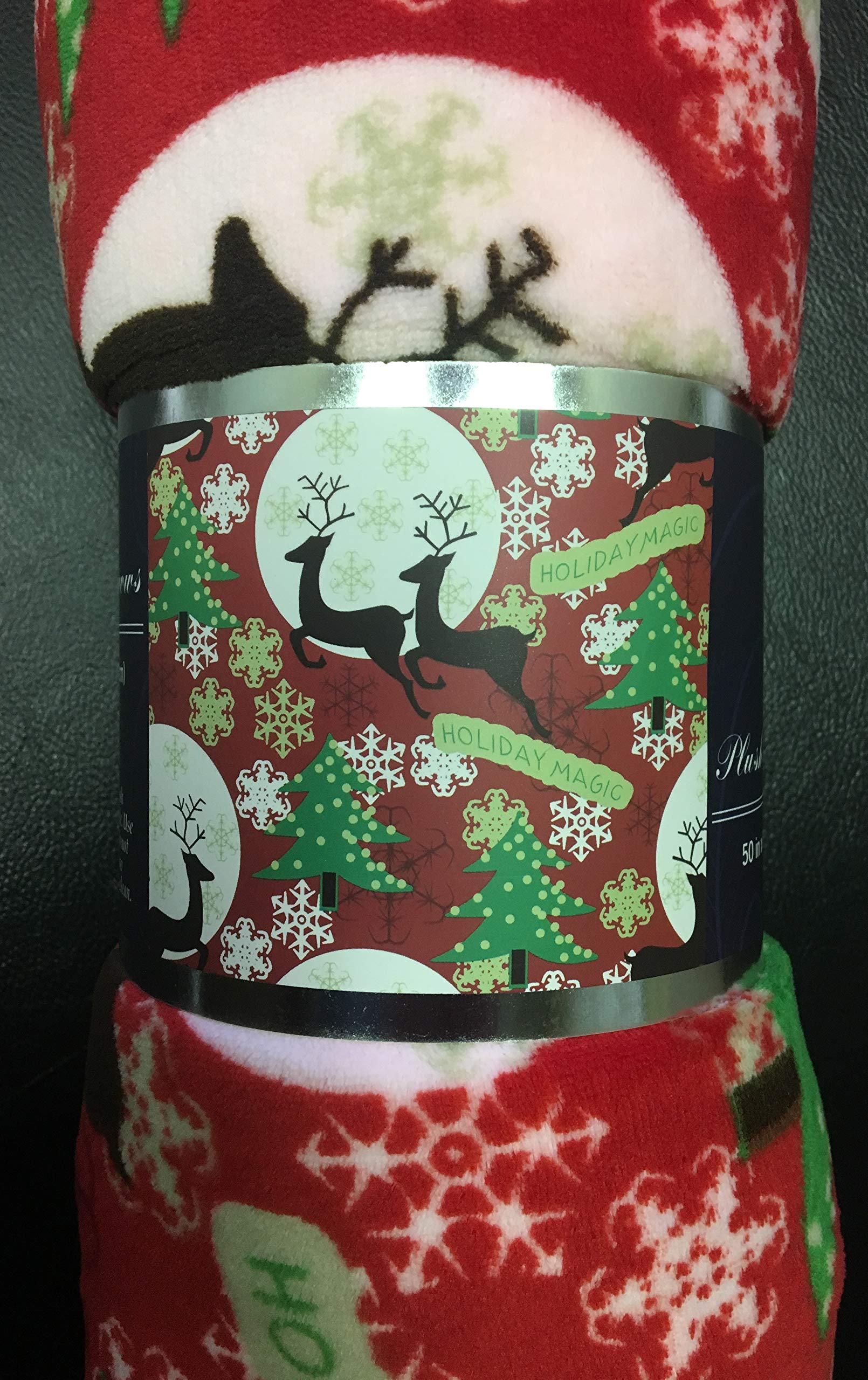 Decor&More Festive Holiday Microplush Throw Blanket (50" x 60") - Holiday Magic Faith-Hope-Love-Home-Decor