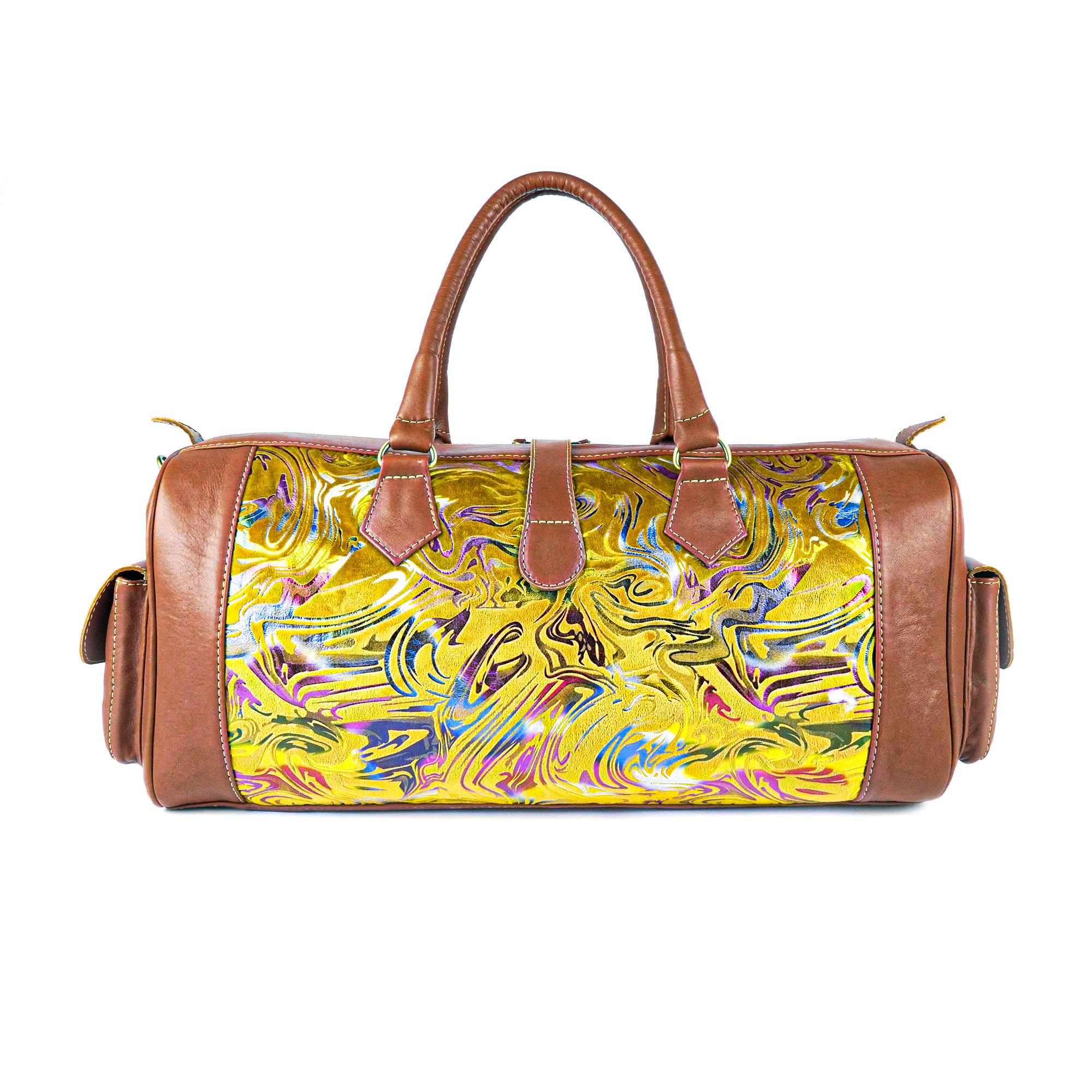 Handmade Kilim Travel Bag – Premium Leather Craftsmanship