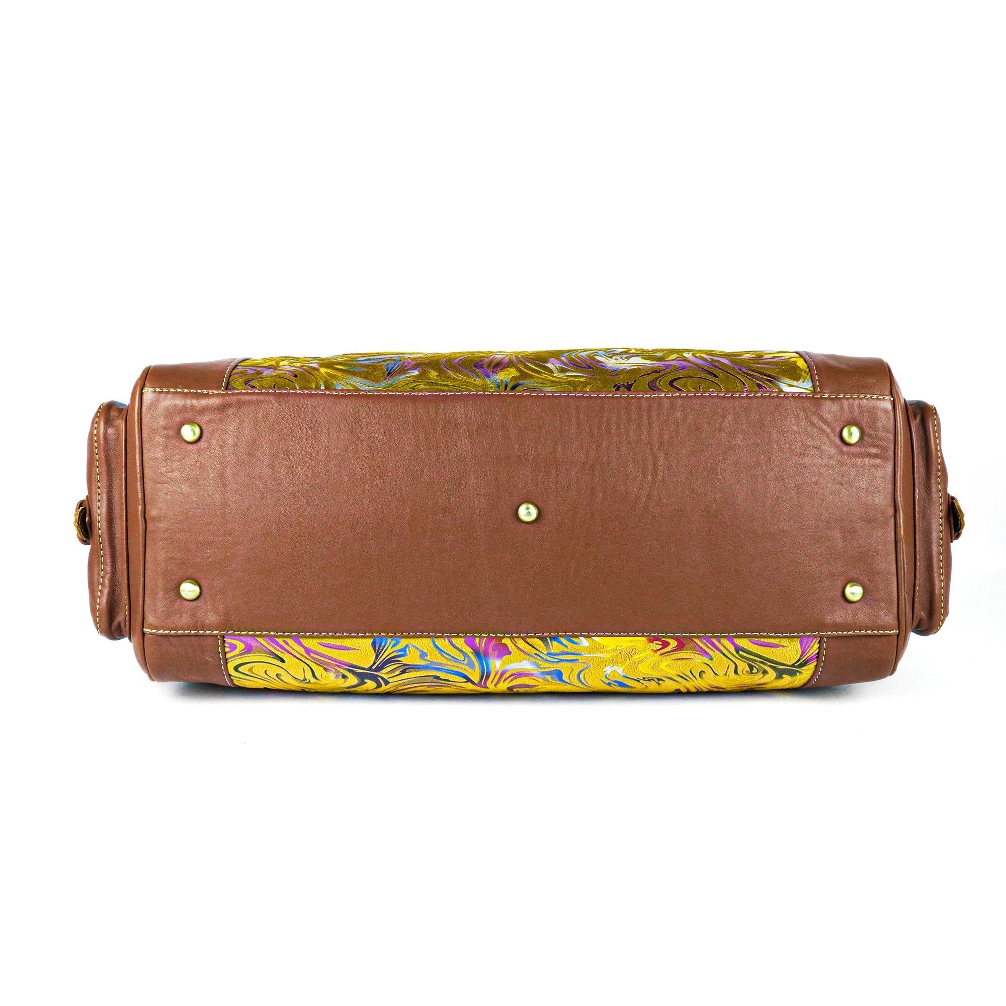 Handmade Kilim Travel Bag – Premium Leather Craftsmanship