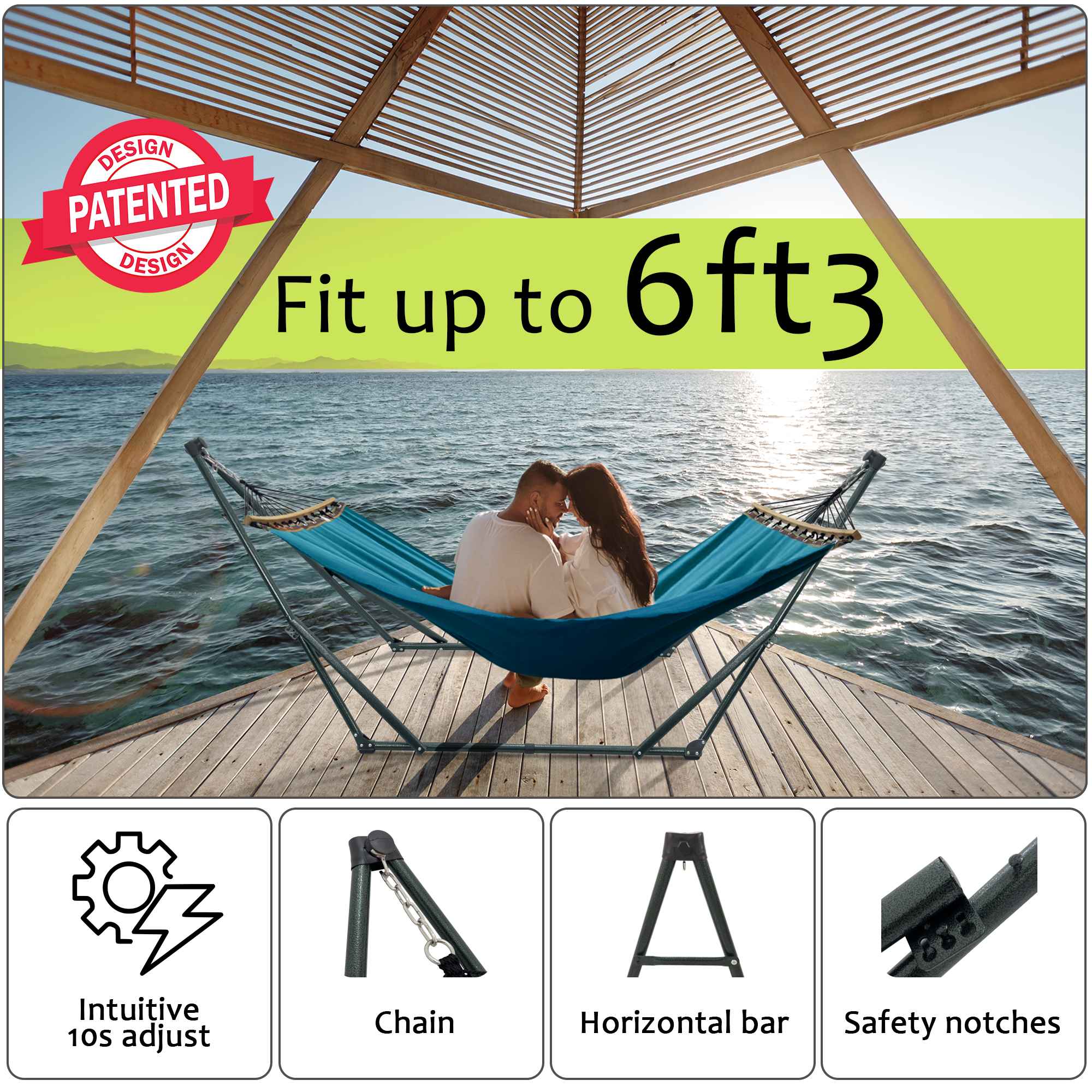 Tranquillo Universal Canvas Hammock Medium Size for Ultimate Comfort and Style Megsu