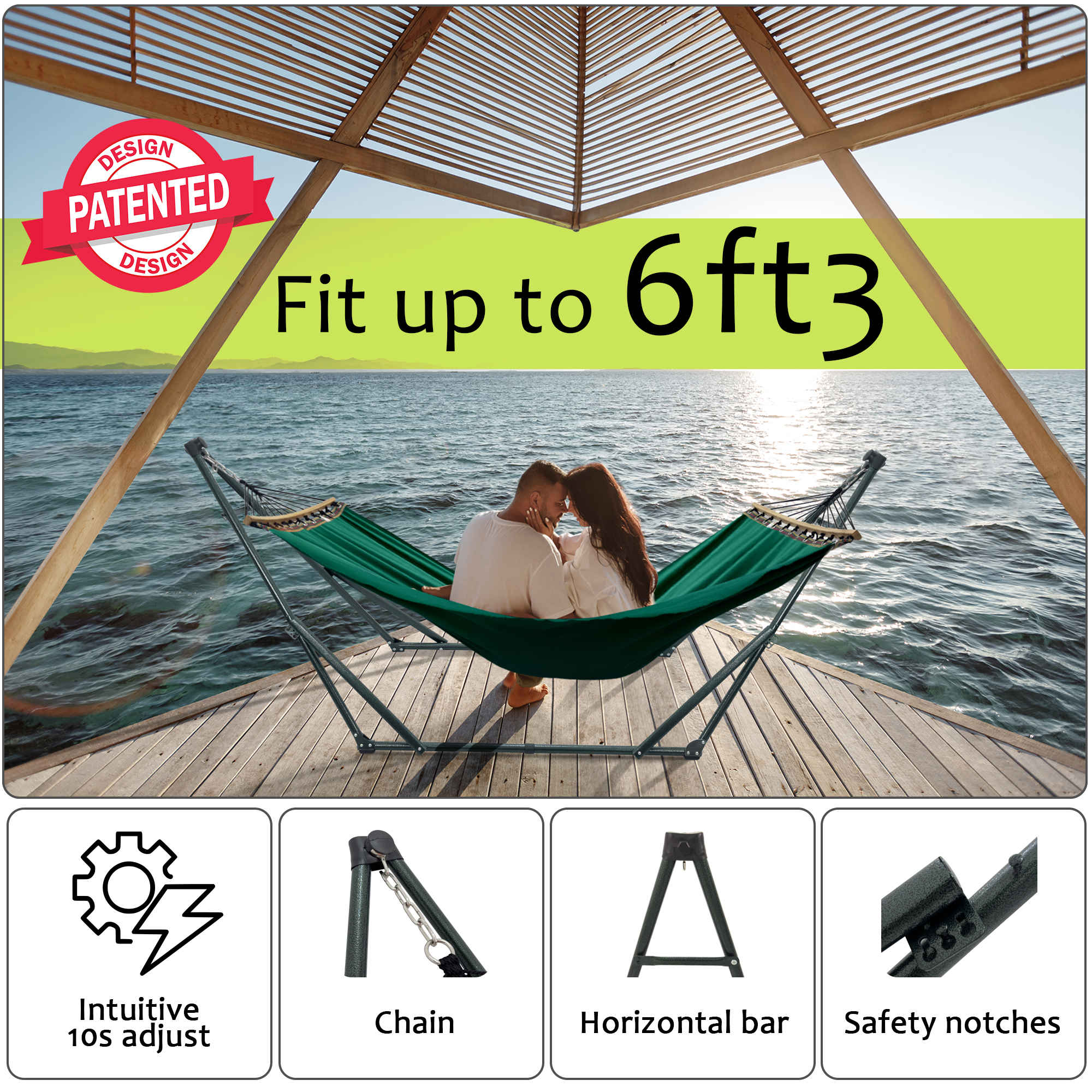 Tranquillo Universal Canvas Hammock Medium Size for Ultimate Comfort and Style Megsu