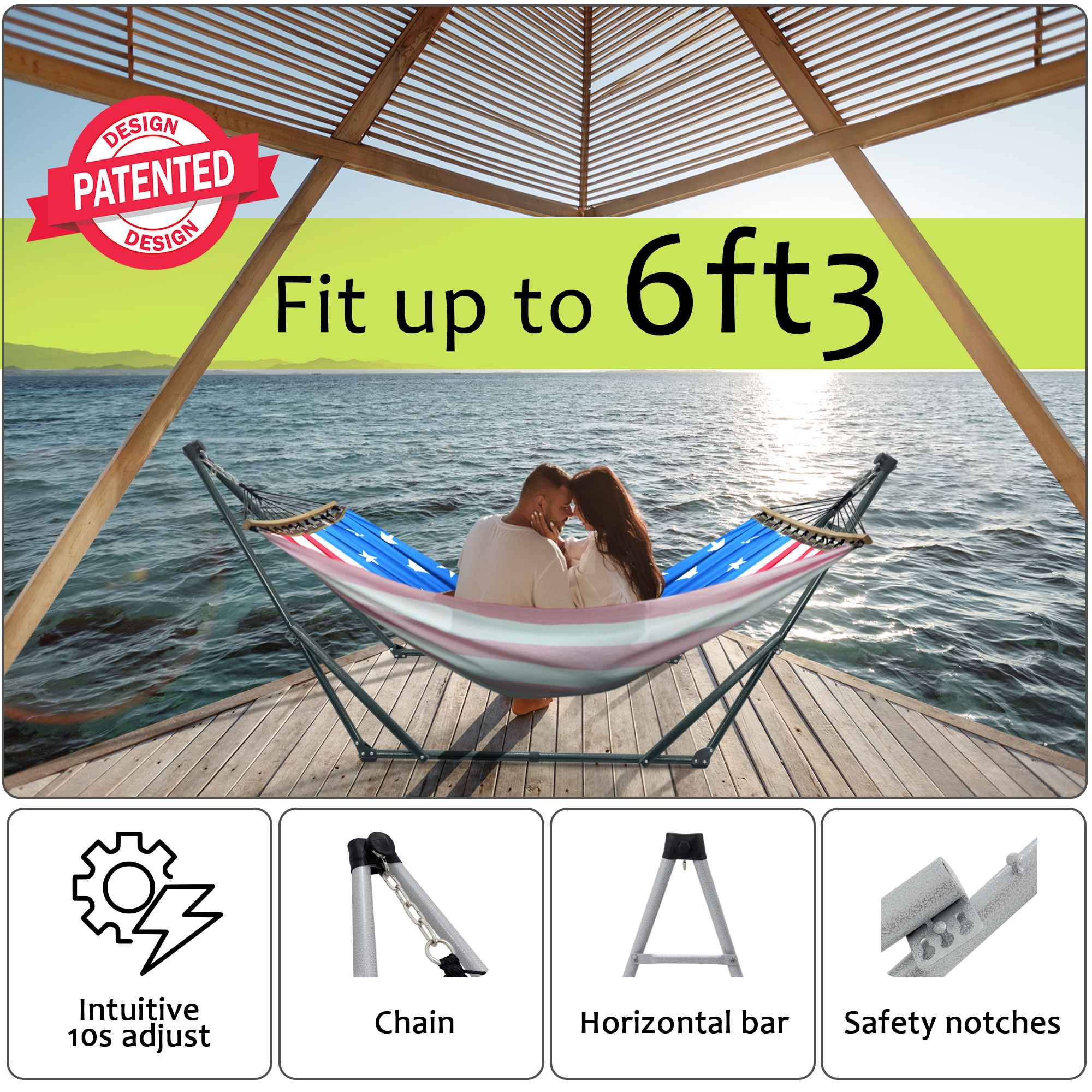 Tranquillo Universal Canvas Hammock Medium Size for Ultimate Comfort and Style Megsu
