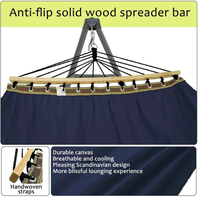 Tranquillo Universal Canvas Hammock Medium Size for Ultimate Comfort and Style Megsu