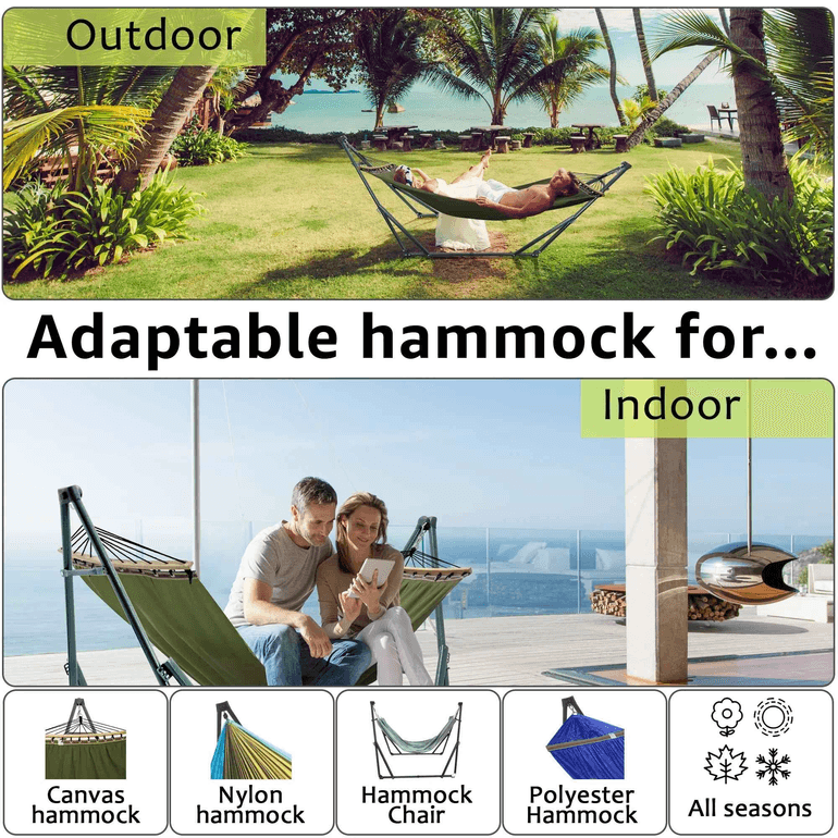 Tranquillo Universal Canvas Hammock Medium Size for Ultimate Comfort and Style Megsu