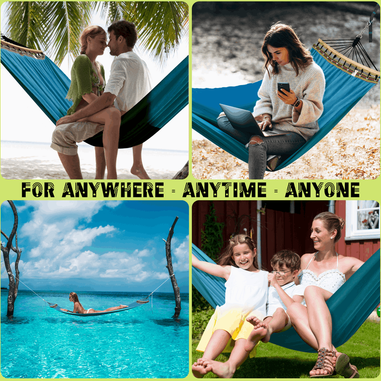 Tranquillo Universal Canvas Double Hammock for Ultimate Relaxation Megsu