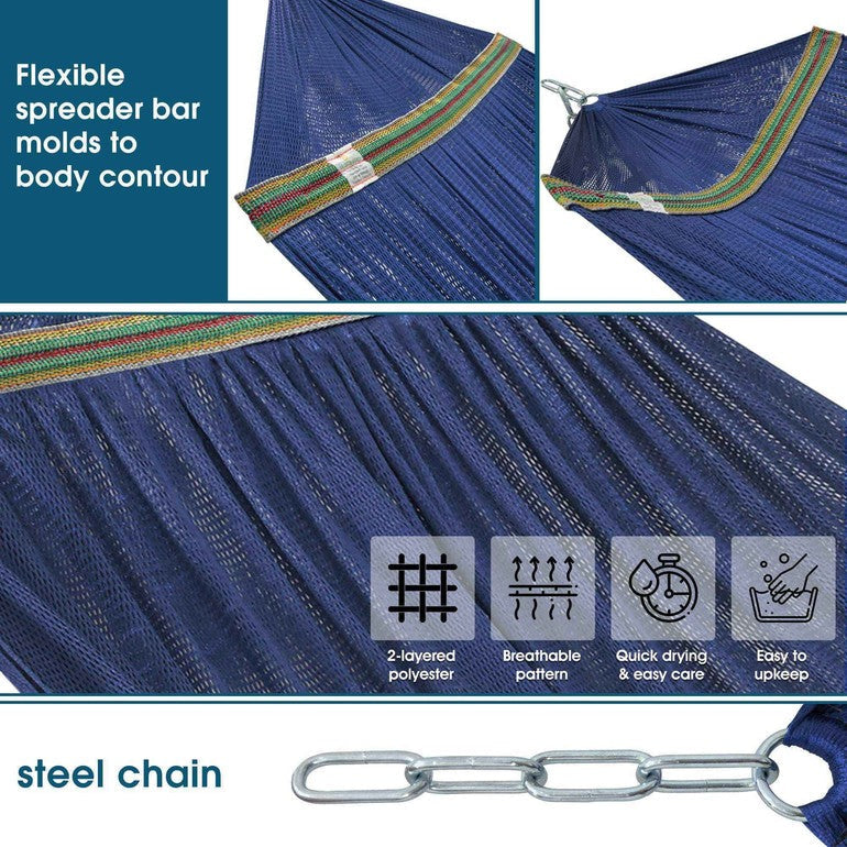 Tranquillo Original Collapsible Hammock with Stand for Ultimate Relaxation Megsu