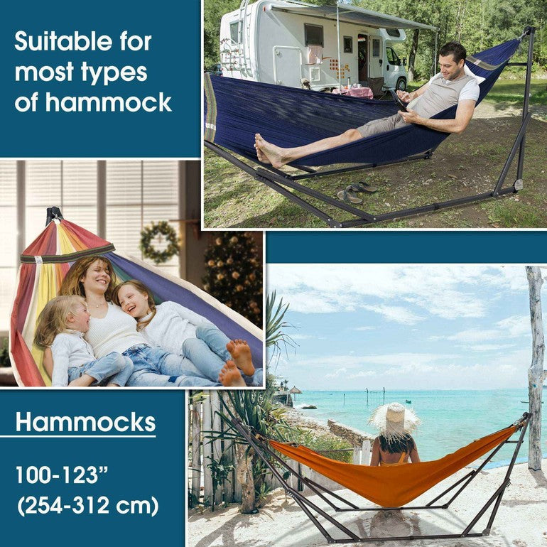 Tranquillo Original Collapsible Hammock with Stand for Ultimate Relaxation Megsu