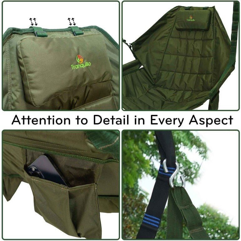 Tranquillo Universal Hammock Chair and Straps for Ultimate Relaxation Megsu