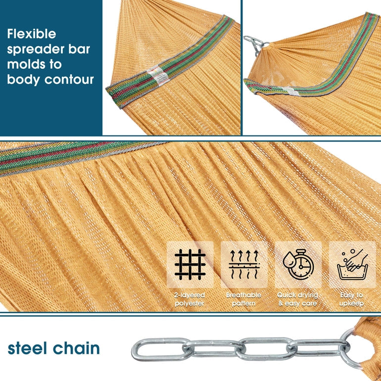 Tranquillo Original Collapsible Hammock with Stand for Ultimate Relaxation Megsu