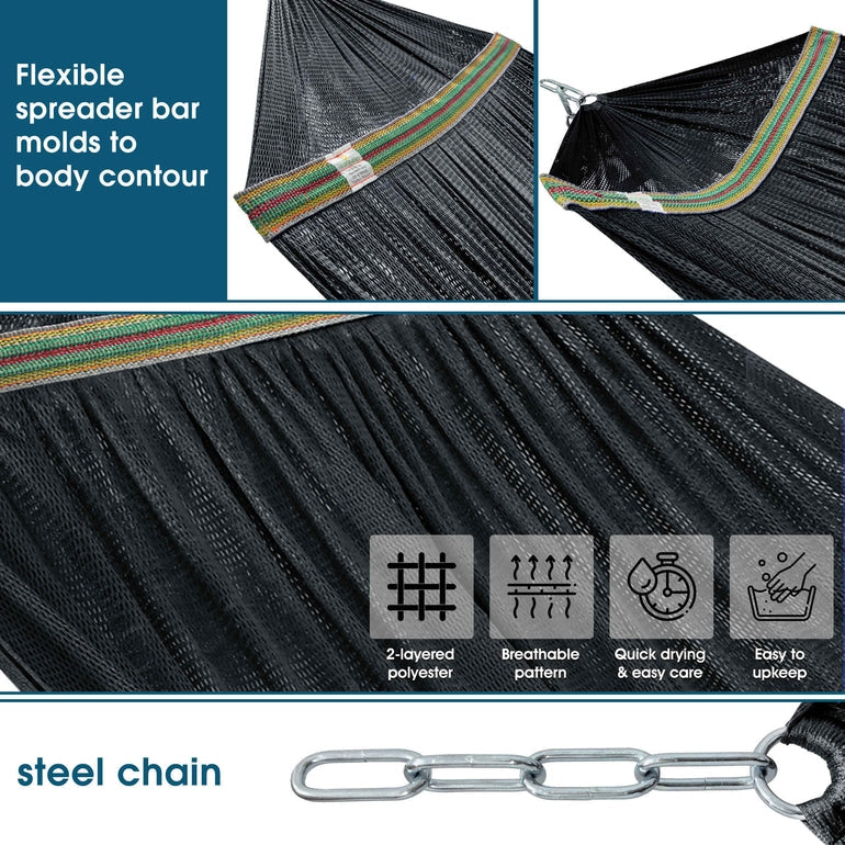 Tranquillo Original Collapsible Hammock with Stand for Ultimate Relaxation Megsu