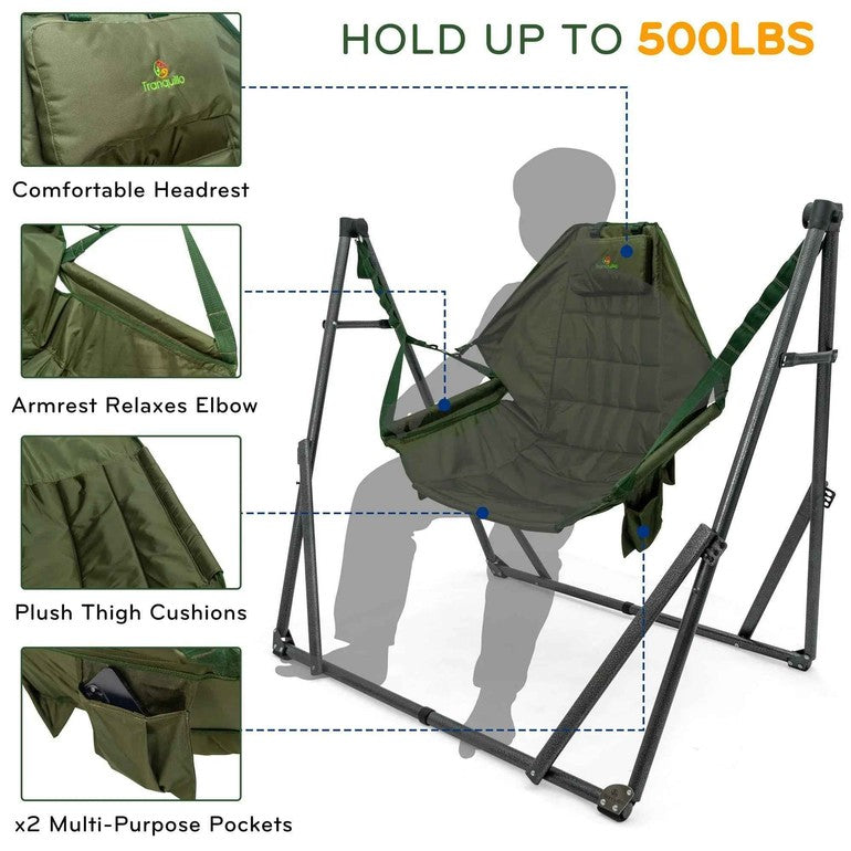 Tranquillo Universal Hammock Chair Set for Ultimate Relaxation Megsu