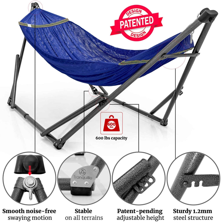 Tranquillo Comfort Set Original Hammock Stand for Ultimate Relaxation Megsu