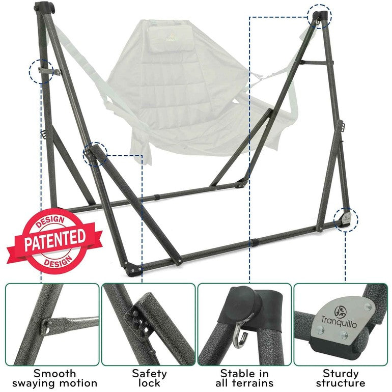Tranquillo Universal Hammock Chair Set for Ultimate Relaxation Megsu
