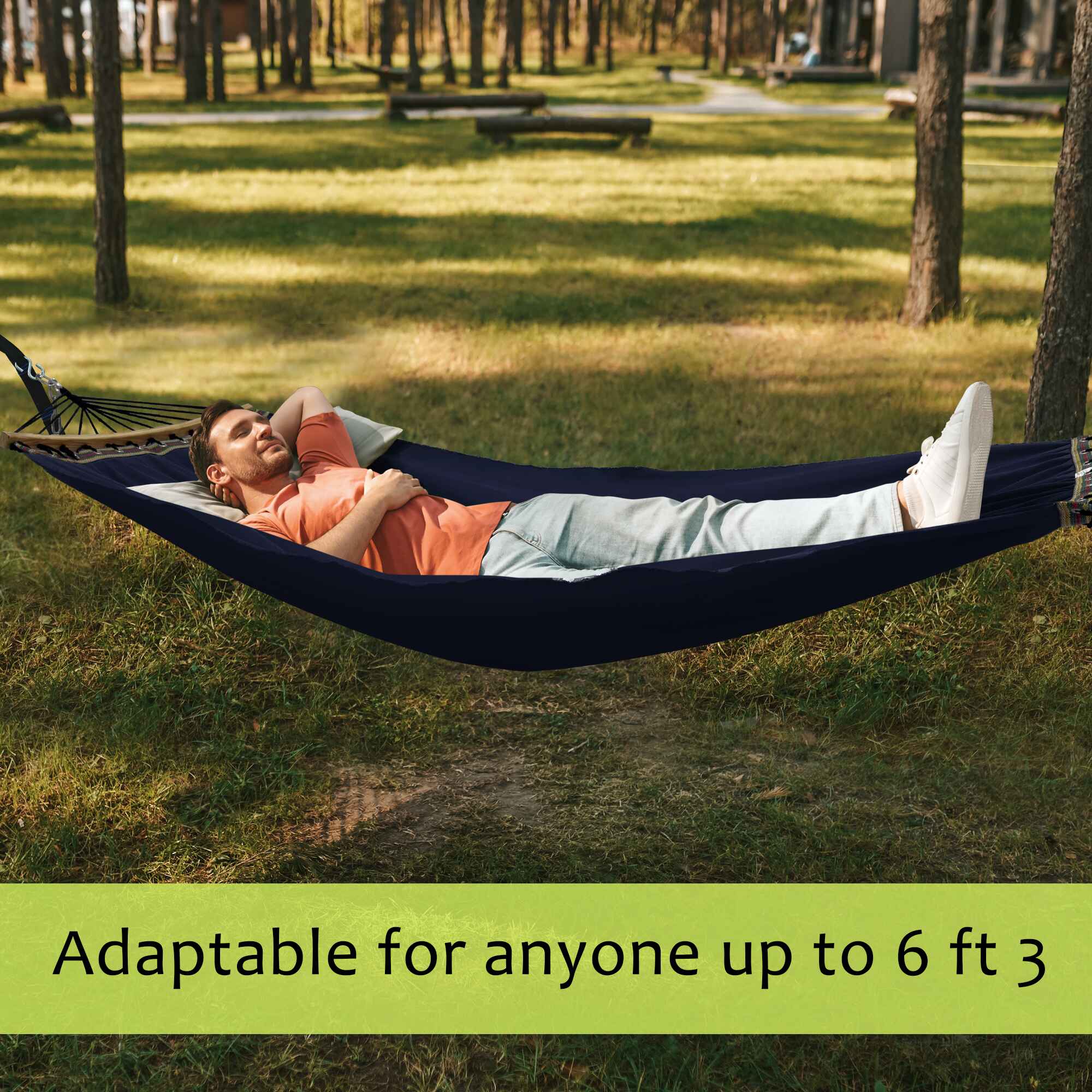 Tranquillo Universal Canvas Double Hammock for Ultimate Relaxation Megsu