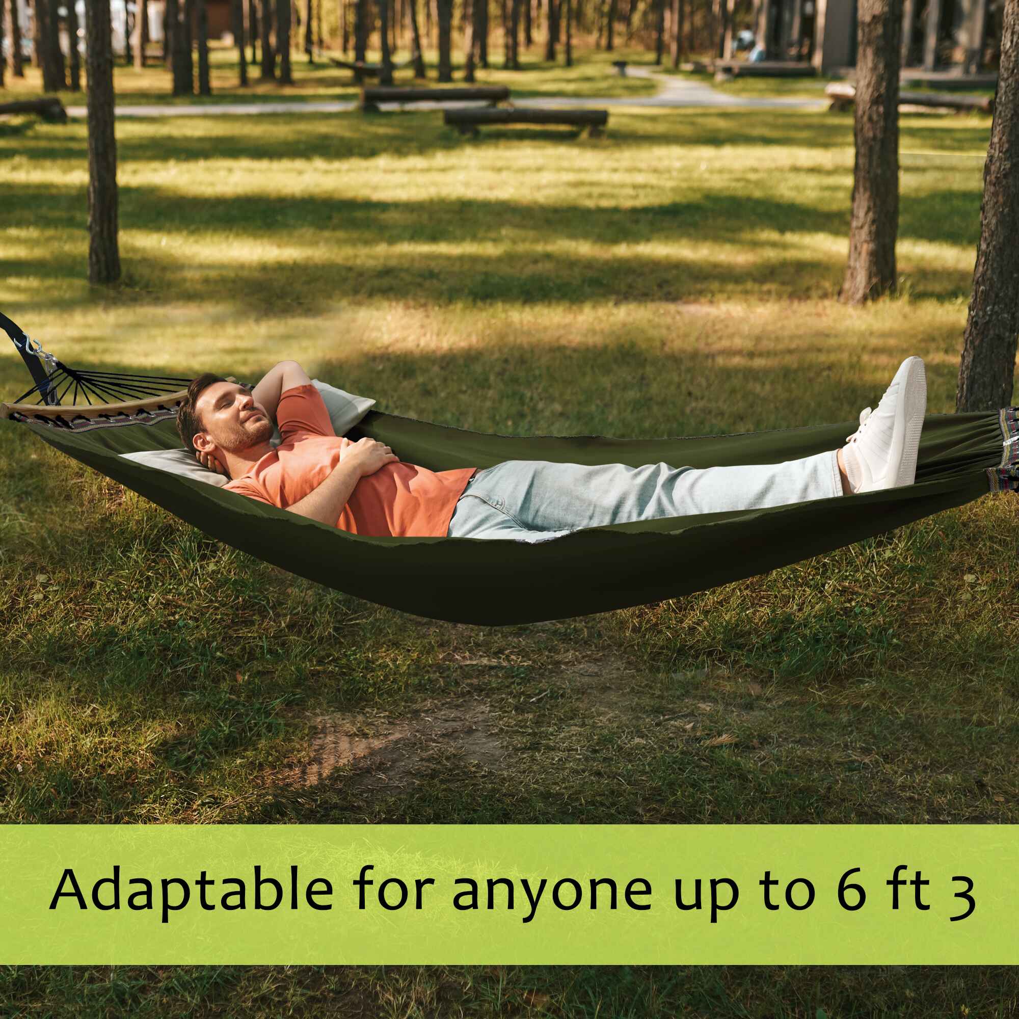 Tranquillo Universal Canvas Double Hammock for Ultimate Relaxation Megsu