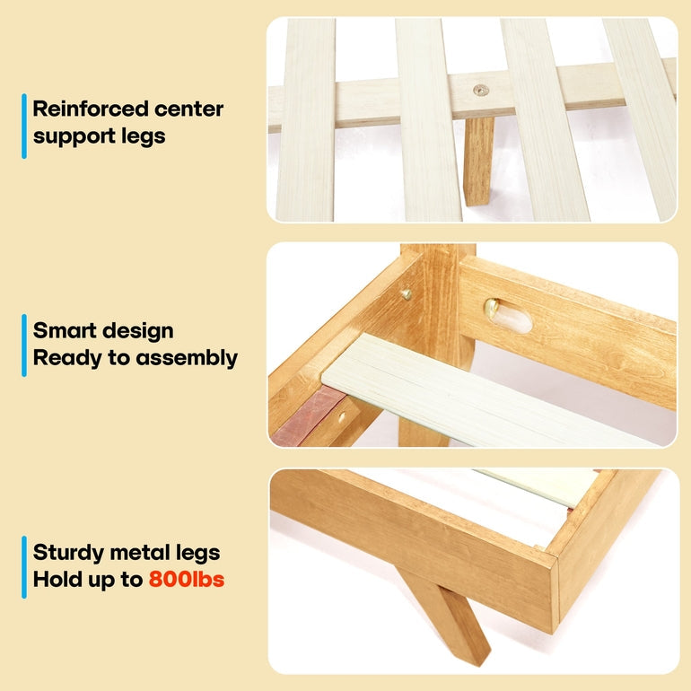 Harmony Solid Wood Bed Frame Megsu