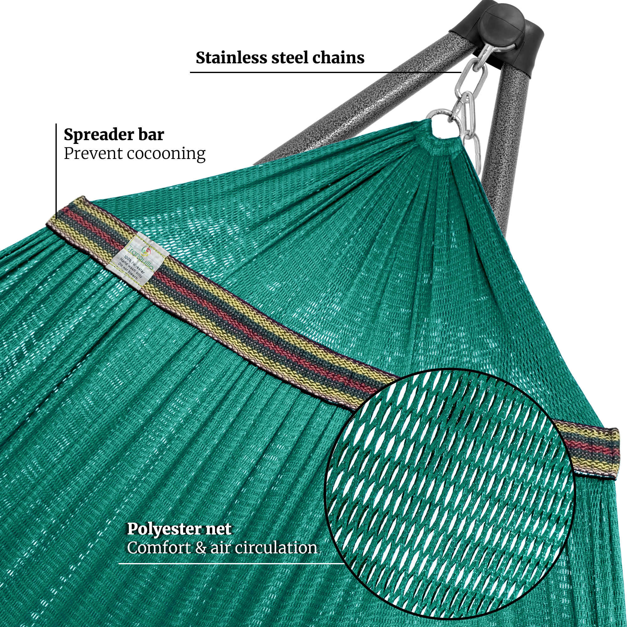 Tranquillo Comfort Set Original Hammock Stand for Ultimate Relaxation Megsu