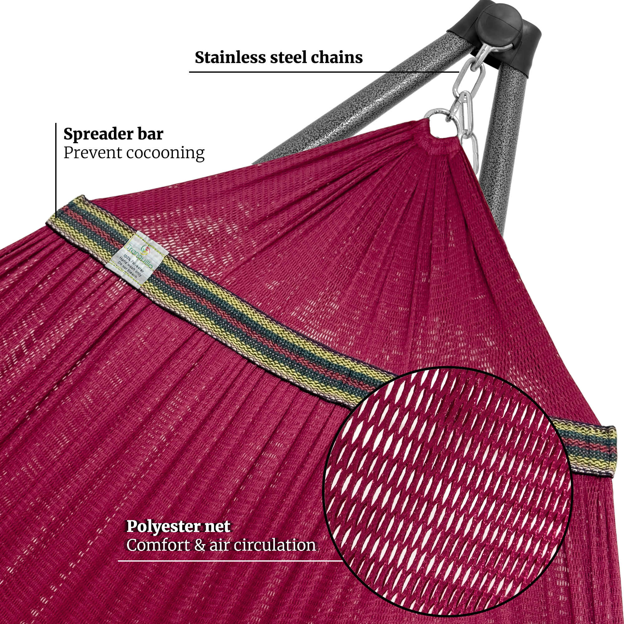 Tranquillo Comfort Set Original Hammock Stand for Ultimate Relaxation Megsu