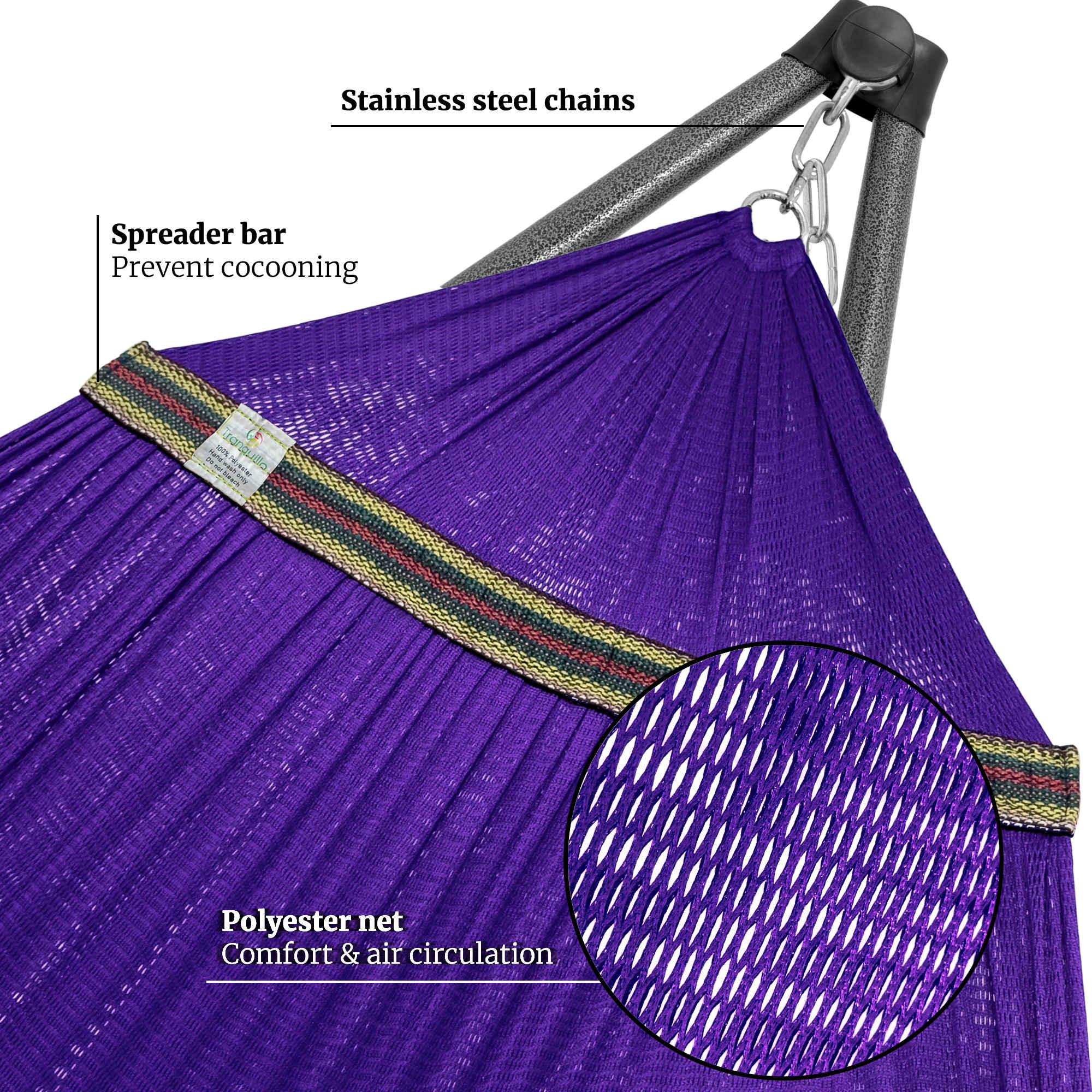 Tranquillo Comfort Set Original Hammock Stand for Ultimate Relaxation Megsu