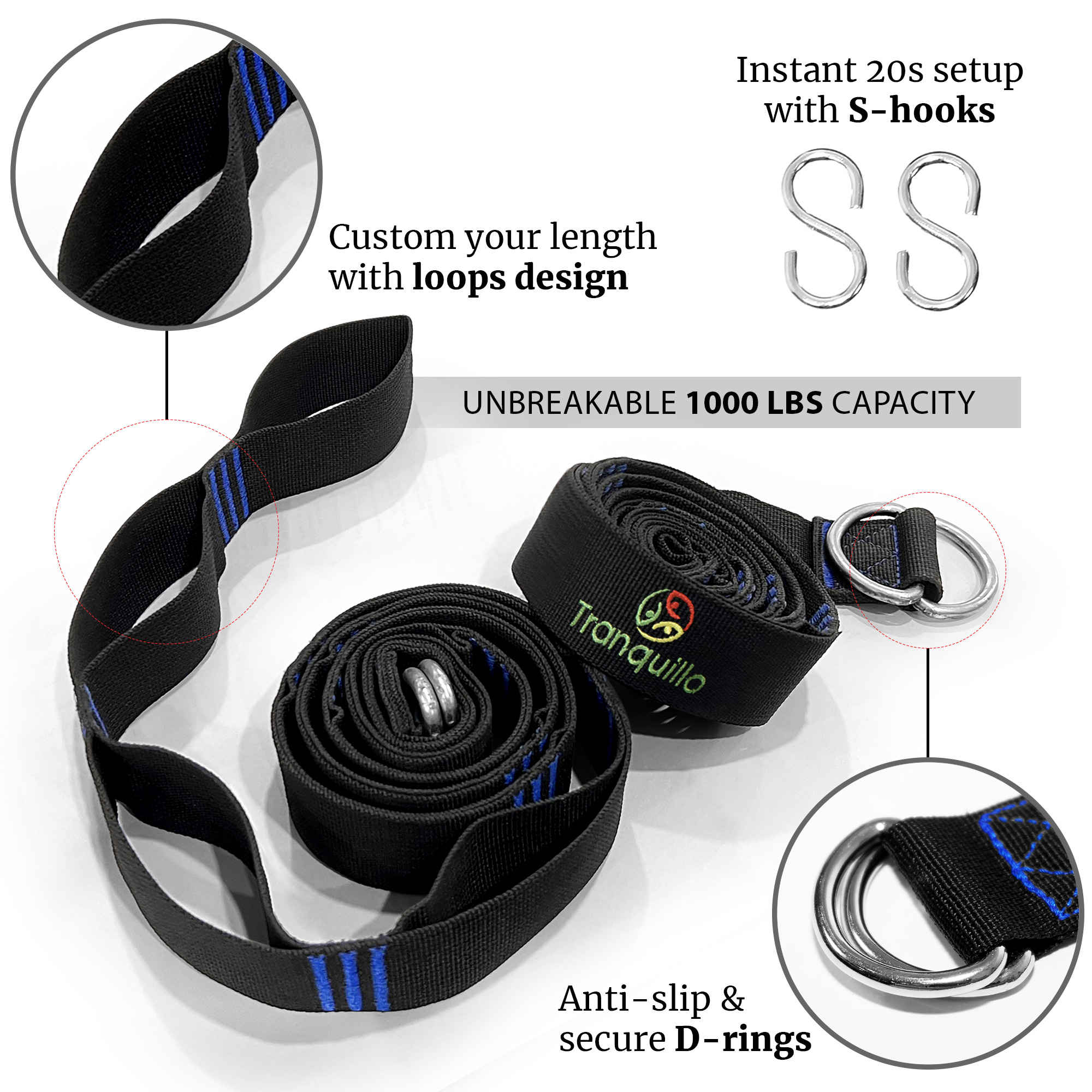 Tranquillo Comfort Set Original Hammock Stand for Ultimate Relaxation Megsu