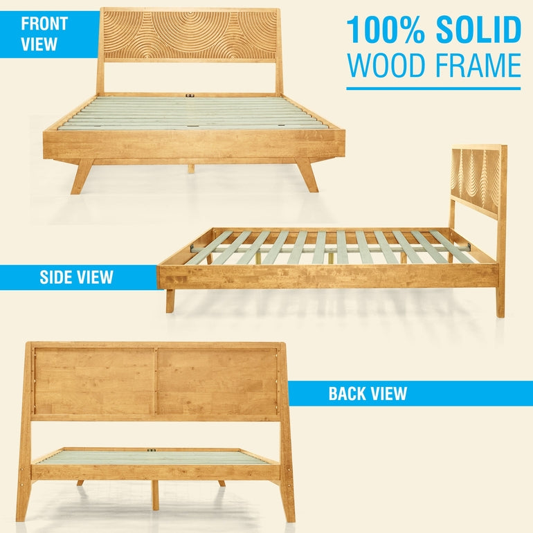 Harmony Solid Wood Bed Frame Megsu